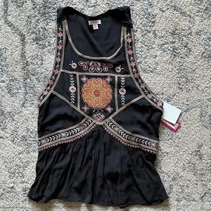 Vintage embroidered tank